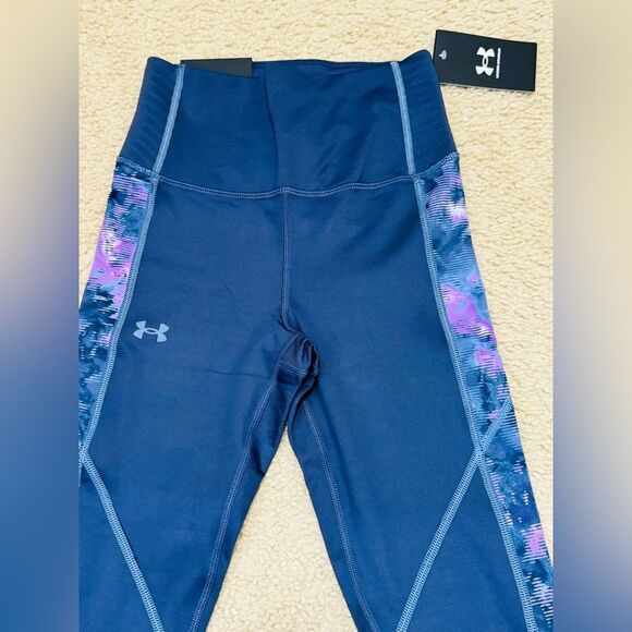 NWT Under Armour Train CW Full Length High Rise Compression Grey Leggings Sz XS - Picture 3 of 14